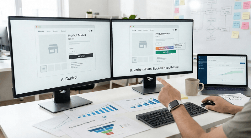 Stop Guessing, Start Testing: How Strategic A/B Tests Drive CRO Wins
