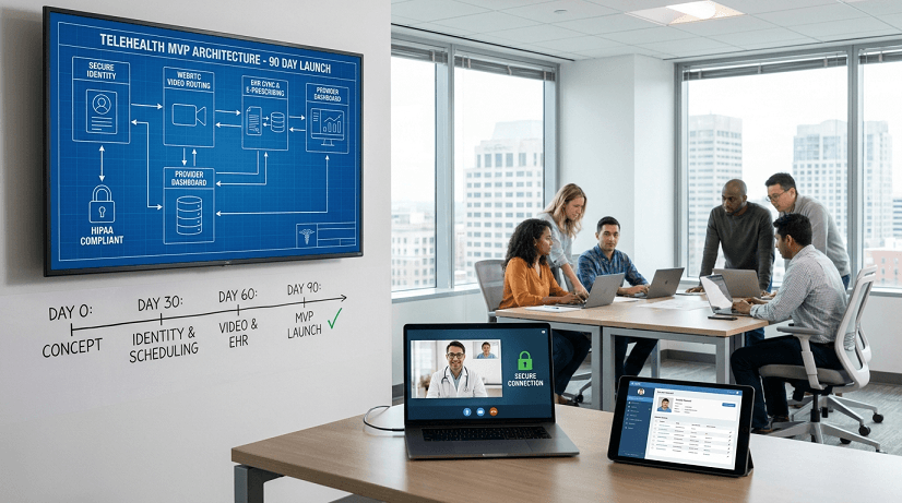 Zero to Telehealth MVP in 90 Days: Custom Telehealth Platform Development Blueprint